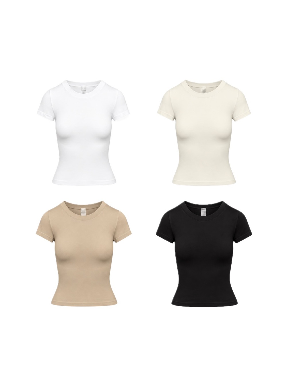 Lot of 4 Aritzia Sunday Best Smooth Seamless Willow T-Shirts - Size L
